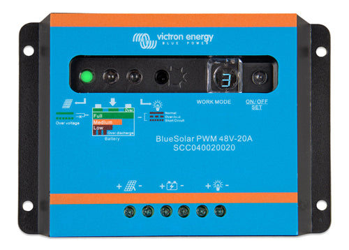 Contrôleur de charge solaire Victron BlueSolar PWM-Light 48V - 20A