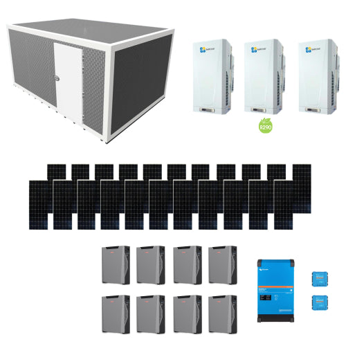 Solar Cold Room SelfChill AC | 30m³ | 2°C | 250 kg/day | 45°C