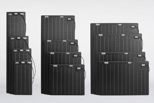 New all-black Sunware Series-20 solar panels