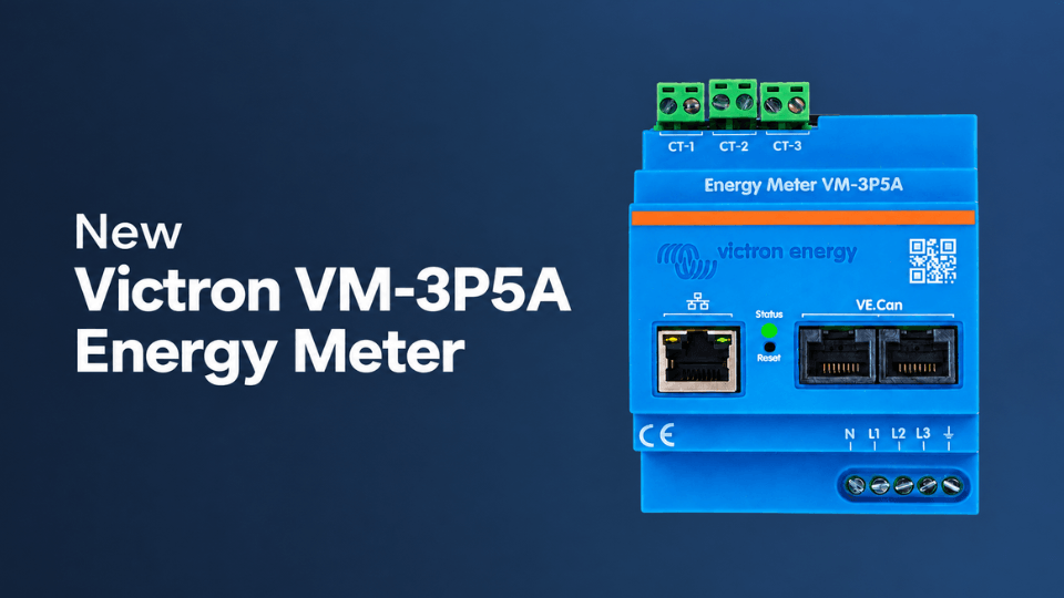 New Victron Energy Meter VM-3P5A Now Available