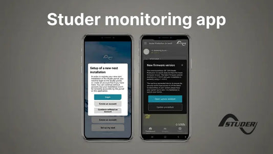 Studer monitoring app for the next series inverters