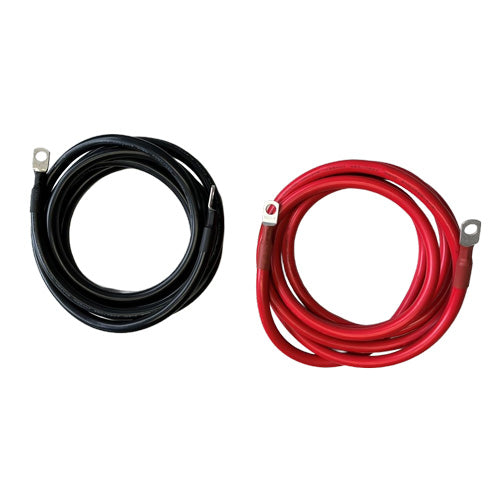 Battery Connection Cable Set 2,5 m 25 mm² red and black M8