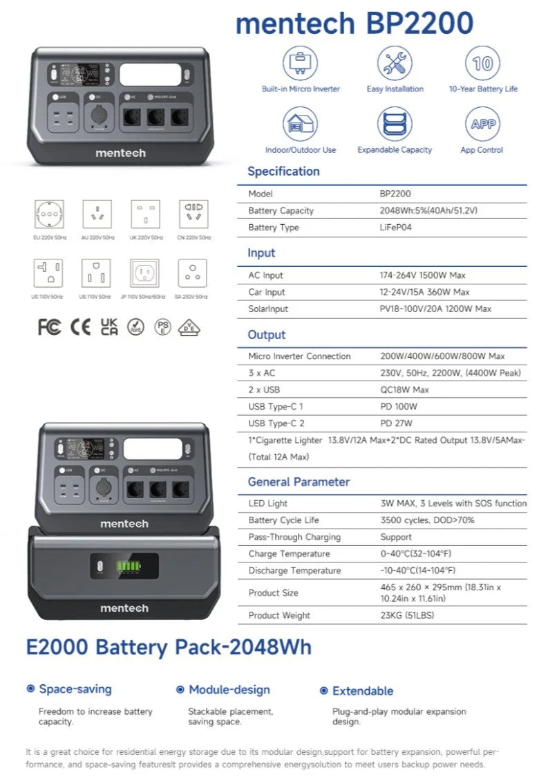 Mentech specs