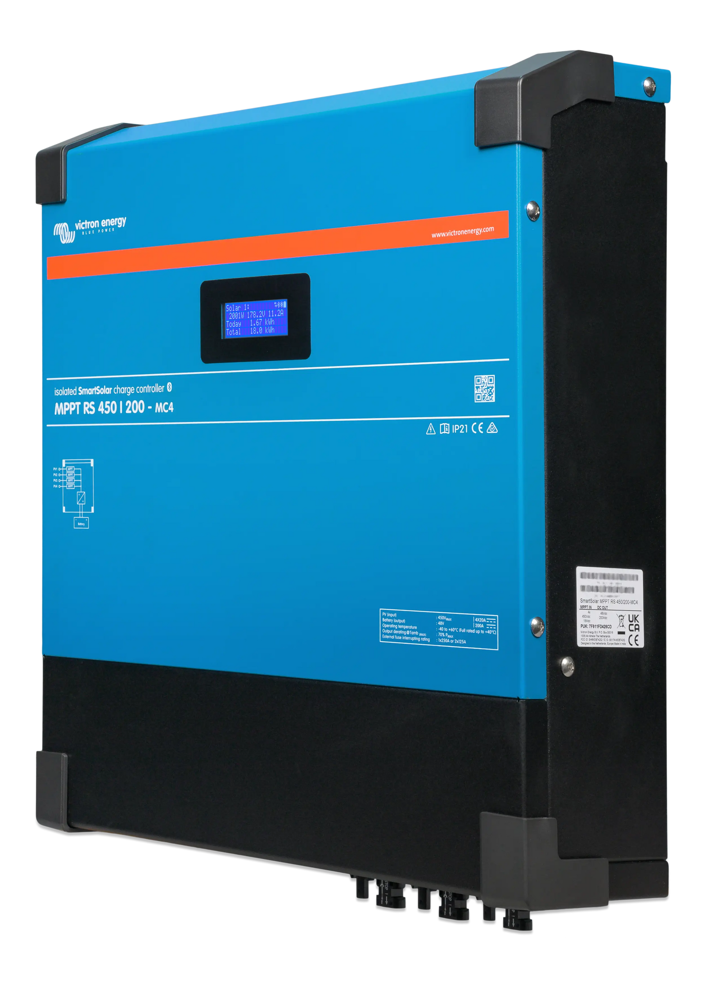 Régulateur de charge solaire MPPT Victron SmartSolar MPPT RS 450/200-MC4