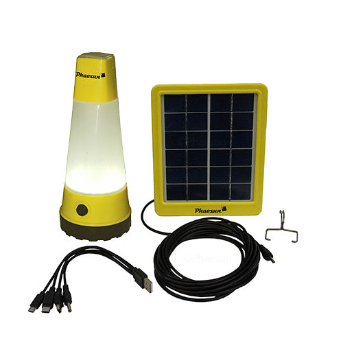 Luz solar portátil Phaesun Sun Shine con luz blanca, RGB y función linterna