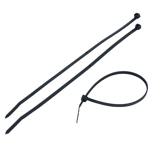 Cable Tie Black 350x7.6mm (100-Pack)