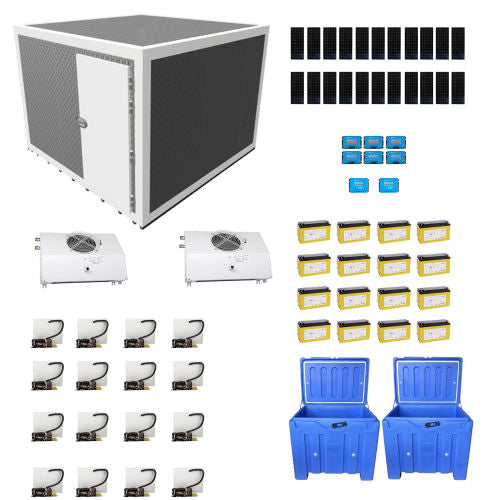 Solar Cold Room SelfChill DC | 30m³ | 10°C | 500 kg/day | 45°C