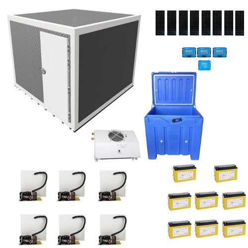 Solar Cold Room SelfChill DC | 20m³ | 10°C | 250 kg/day | 35°C