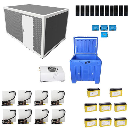 Solar Cold Room SelfChill DC | 30m³ | 10°C | 500 kg/day | 35°C