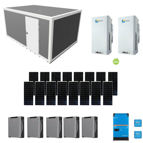 Solar Cold Room SelfChill AC | 30m³ | 2°C | 250 kg/day | 35°C